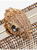 Kurt Geiger London Crystal Kensington woven clutch bag (British brand)