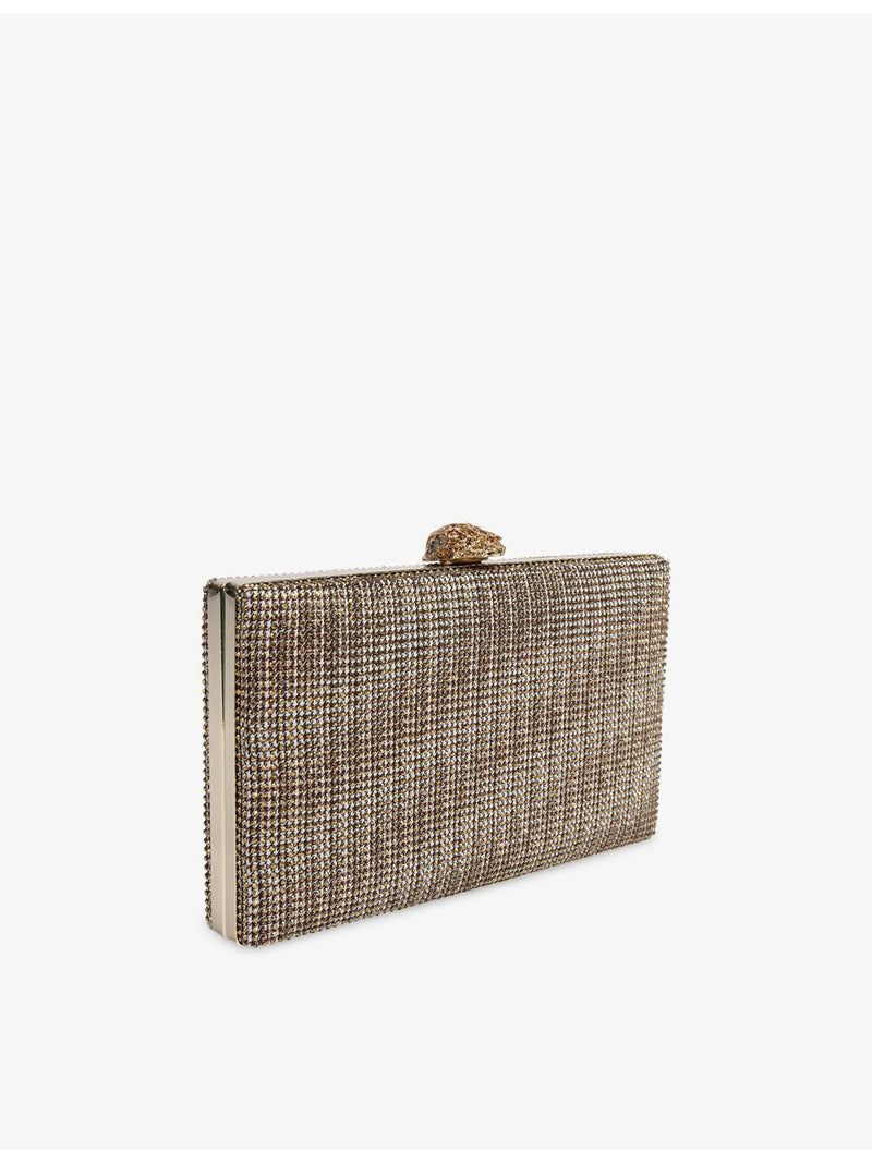Kurt Geiger London Crystal Kensington woven clutch bag (British brand)