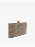 Kurt Geiger London Crystal Kensington woven clutch bag (British brand)