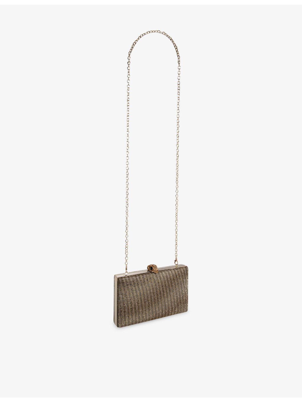 Kurt Geiger London Crystal Kensington woven clutch bag (British brand)