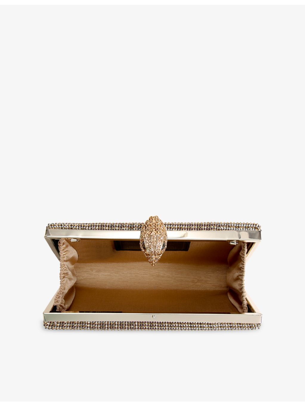 Kurt Geiger London Crystal Kensington woven clutch bag (British brand)