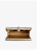 Kurt Geiger London Crystal Kensington woven clutch bag (British brand)