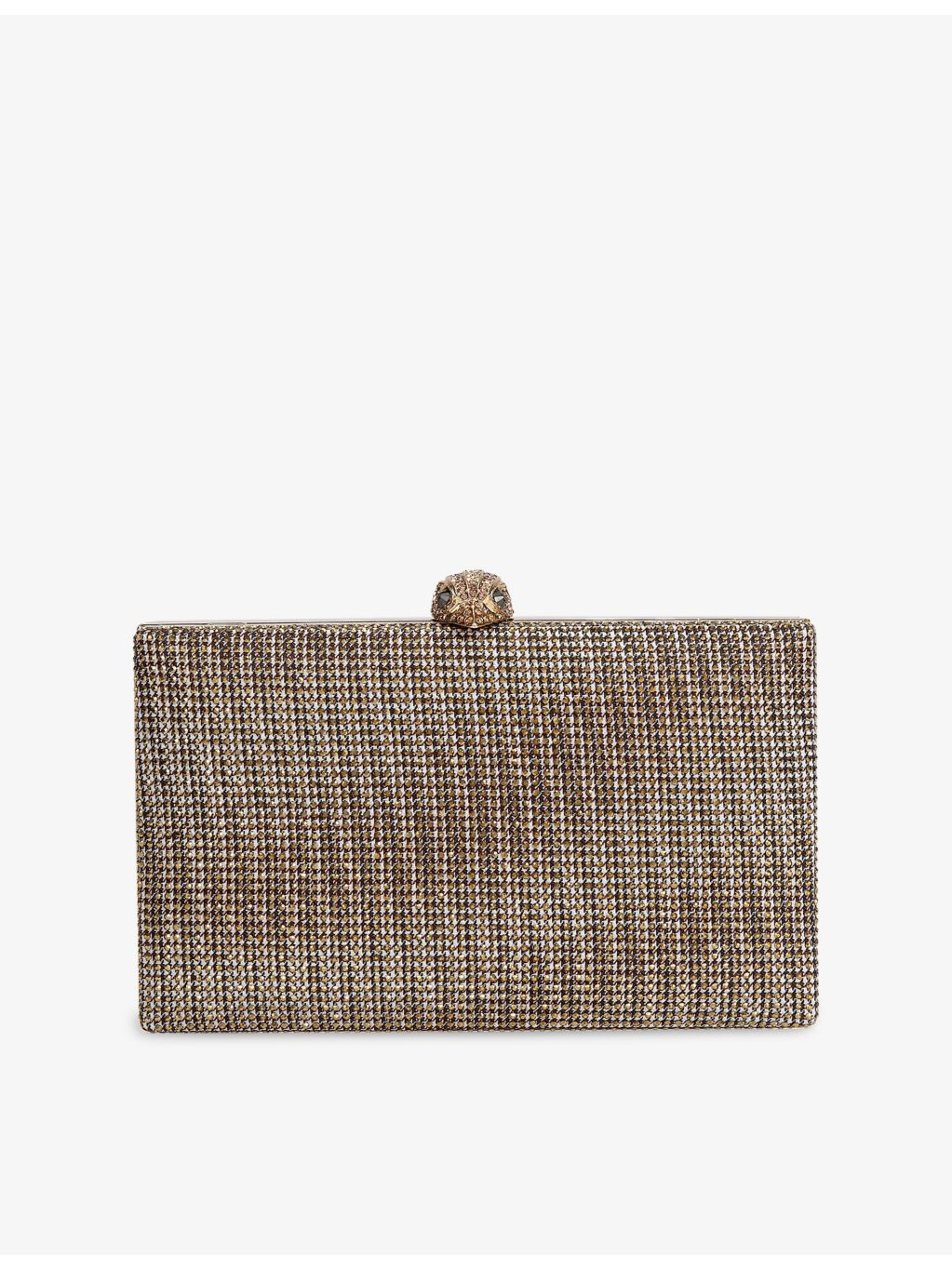 Kurt Geiger London Crystal Kensington woven clutch bag (British brand)