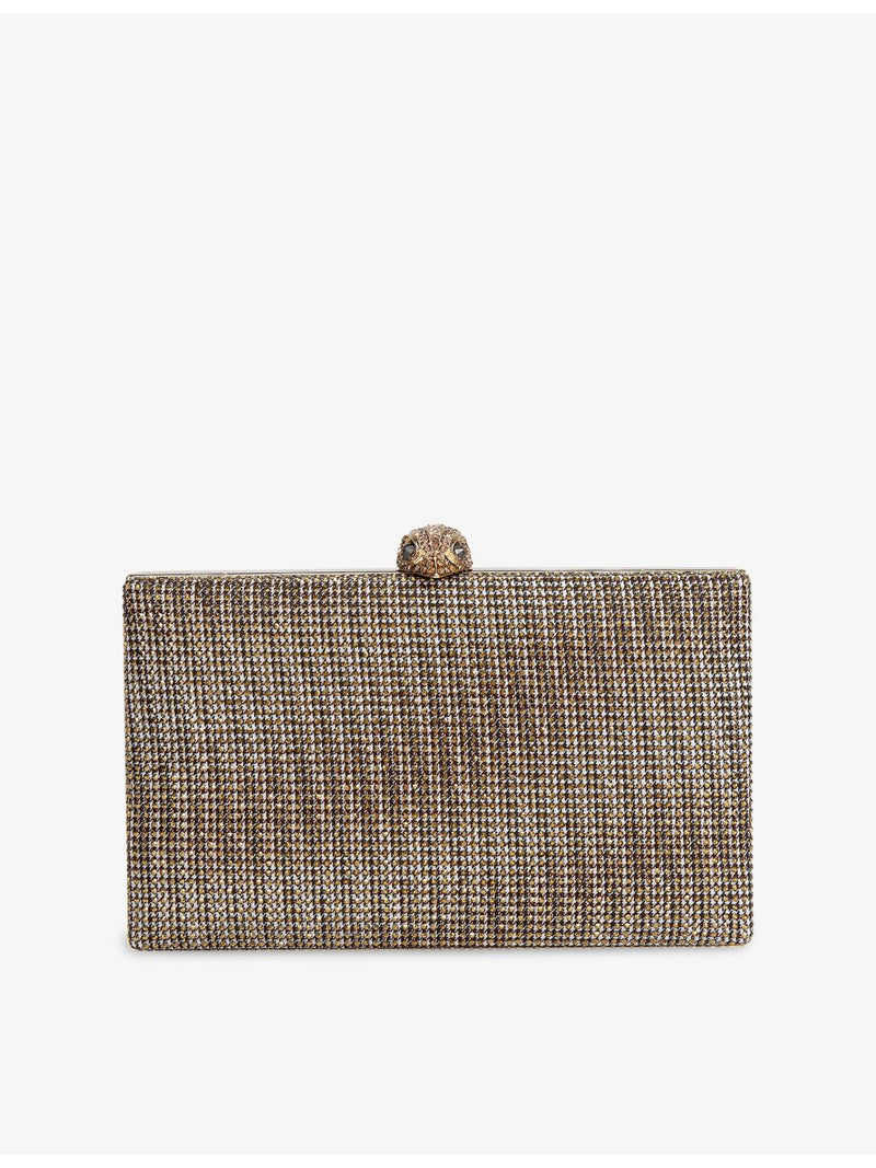 Kurt Geiger London Crystal Kensington woven clutch bag (British brand)