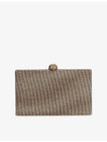 Kurt Geiger London Crystal Kensington woven clutch bag (British brand)