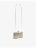 Kurt Geiger London Crystal Kensington leather clutch bag, imported from the UK