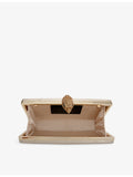 Kurt Geiger London Crystal Kensington leather clutch bag, imported from the UK