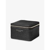 Aspinal of London grained leather watch and ring box, UK version