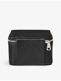 Aspinal of London grained leather watch and ring box, UK version