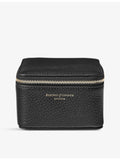 Aspinal of London grained leather watch and ring box, UK version