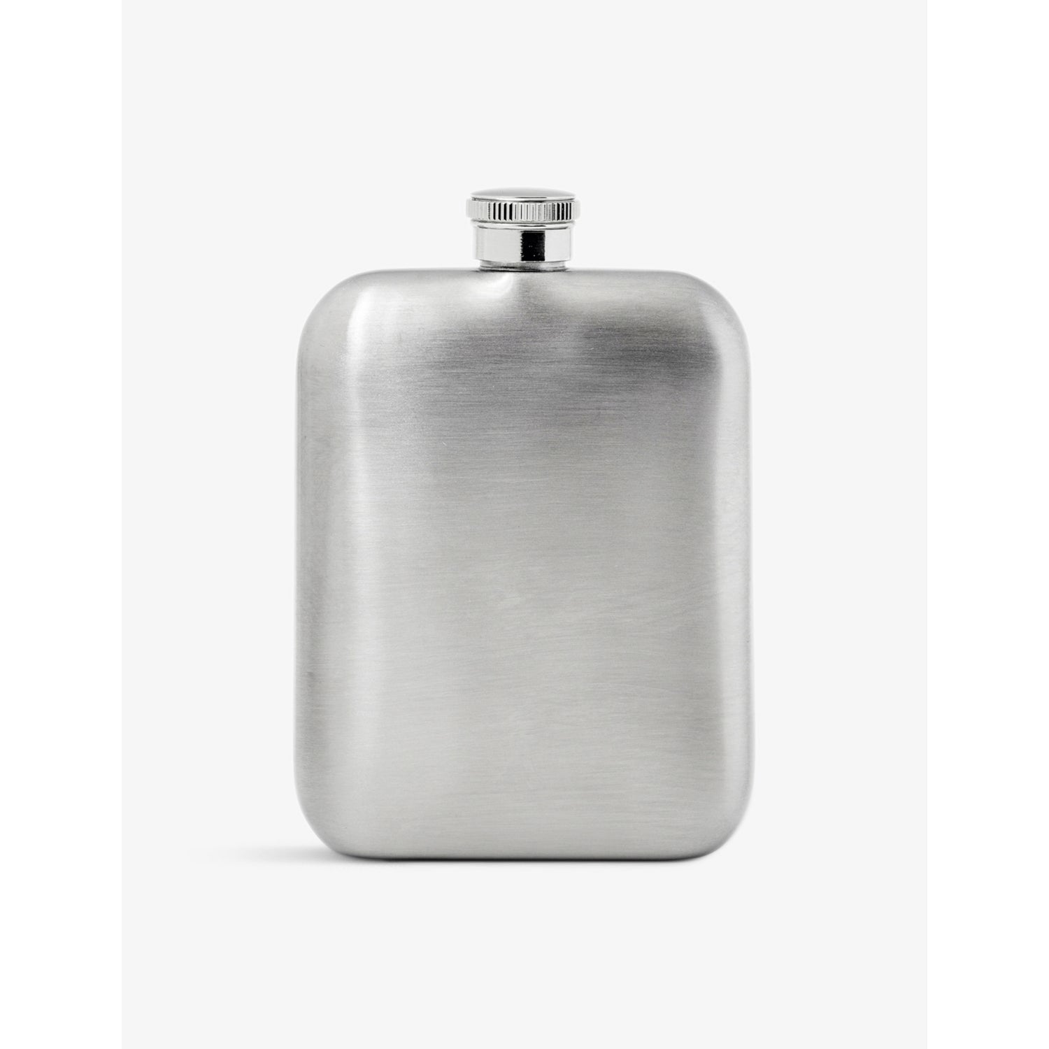 Aspinal stainless steel hip flask with leather pouch - British product