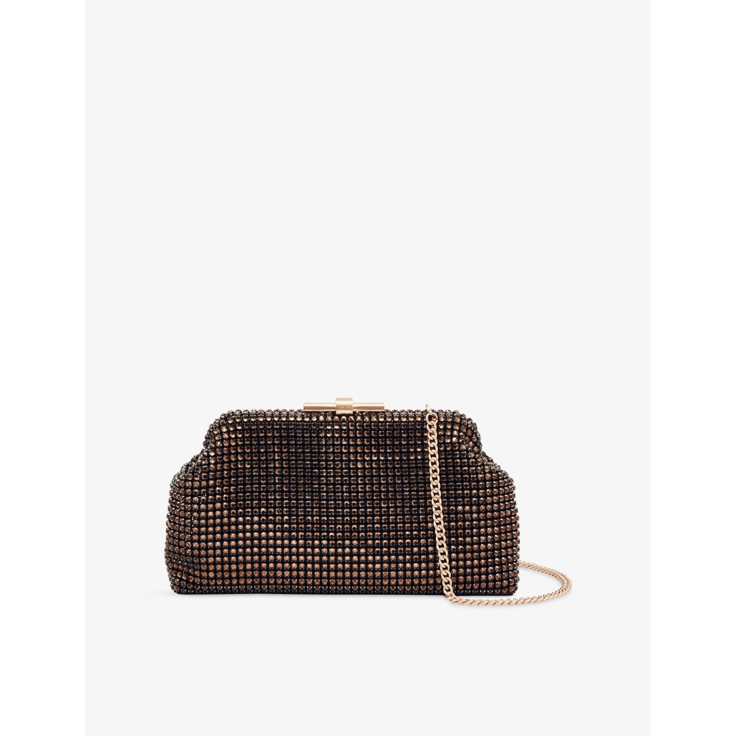 Reiss Adaline chain-strap crystal-embellished woven clutch bag