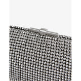 Reiss Adaline crystal-embellished woven clutch bag, UK version