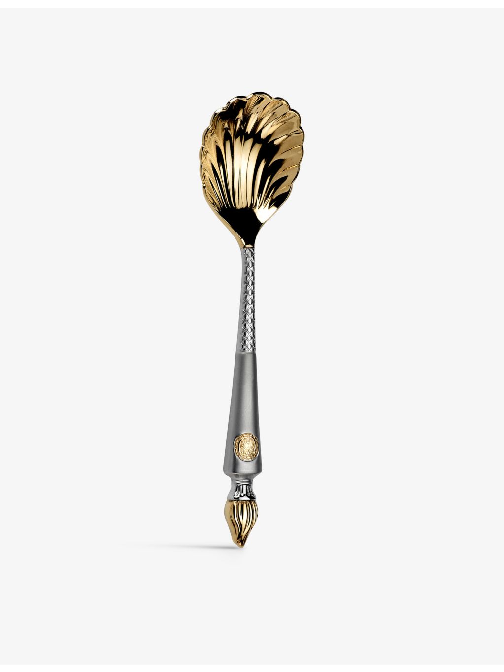 Arthur Price Empire Flame silver-plated caviar spoon, UK version