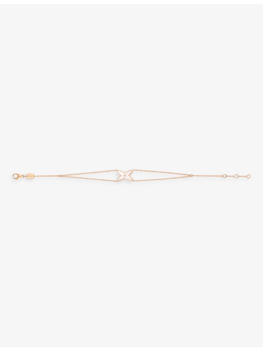 Chaumet 18ct rose gold bracelet with diamond and mother-of-pearl, UK version