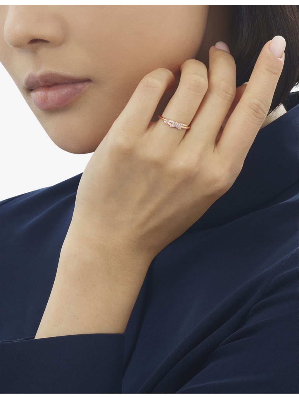 Chaumet Jeux de Liens ring, 18ct rose gold, imported from the UK
