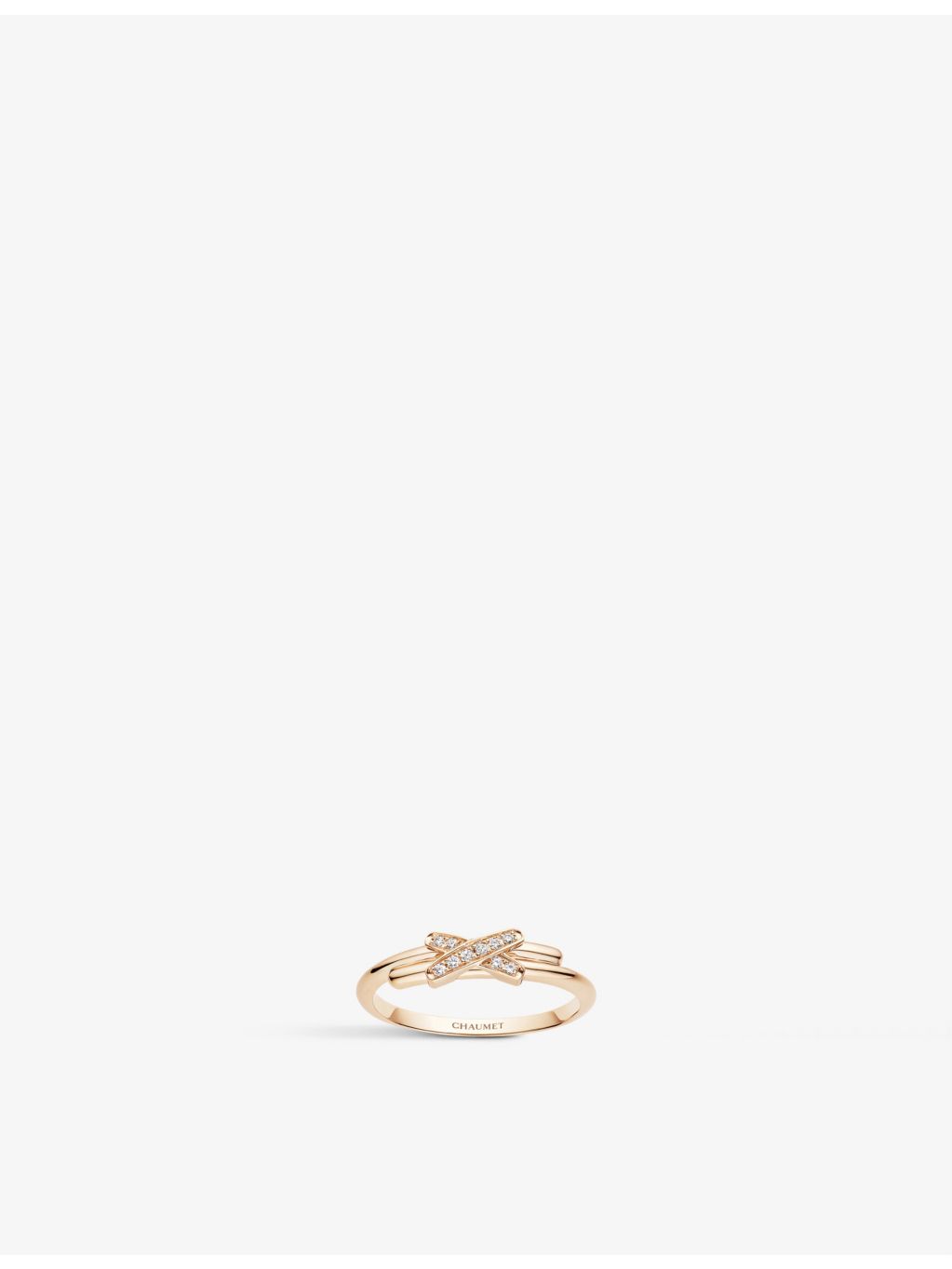 Chaumet Jeux de Liens ring, 18ct rose gold, imported from the UK