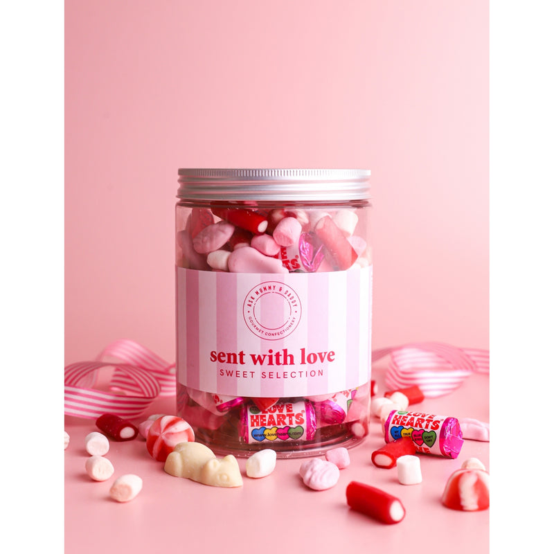 Ask Mummy & Daddy Sent With Love sweet selection tub, UK version