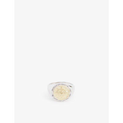 selfridges Serge DeNimes Compass Sterling-Silver Signet Ring- Buy online at McGrocer