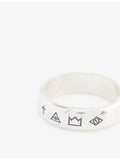 Serge DeNimes 4 Symbols sterling silver ring, imported from the UK