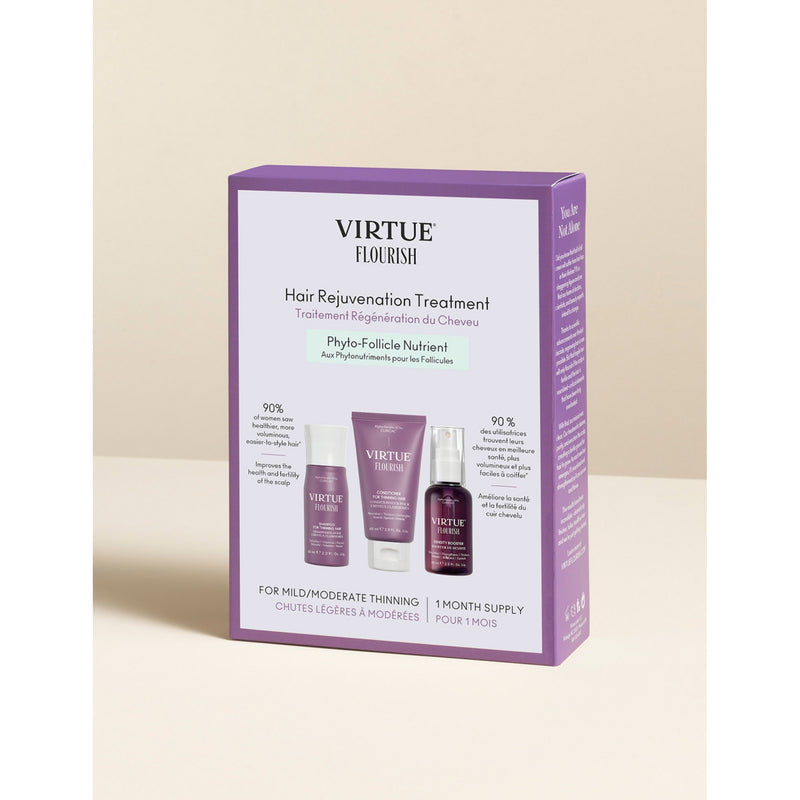VIRTUE Flourish hair rejuvenation treatment set 60ml - British product