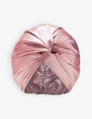Slip double-lined silk turban 100% mulberry silk - British product