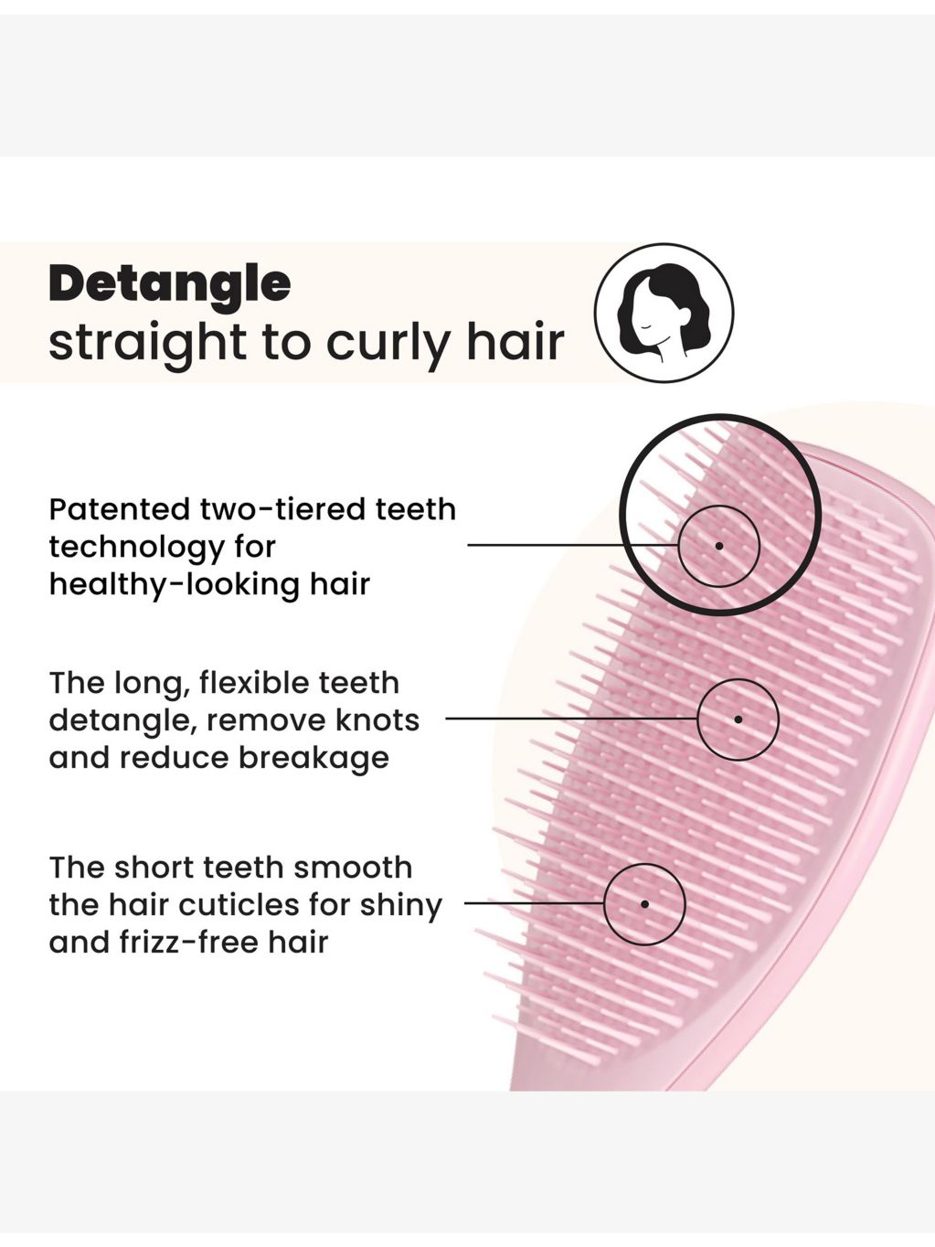 Tangle Teezer Wet Detangler hairbrush for wet hair - British product