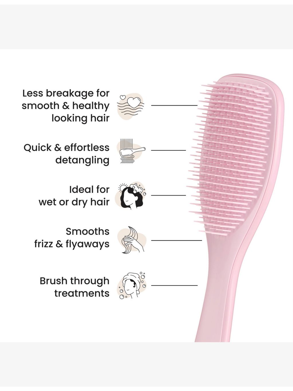 Tangle Teezer Wet Detangler hairbrush for wet hair - British product