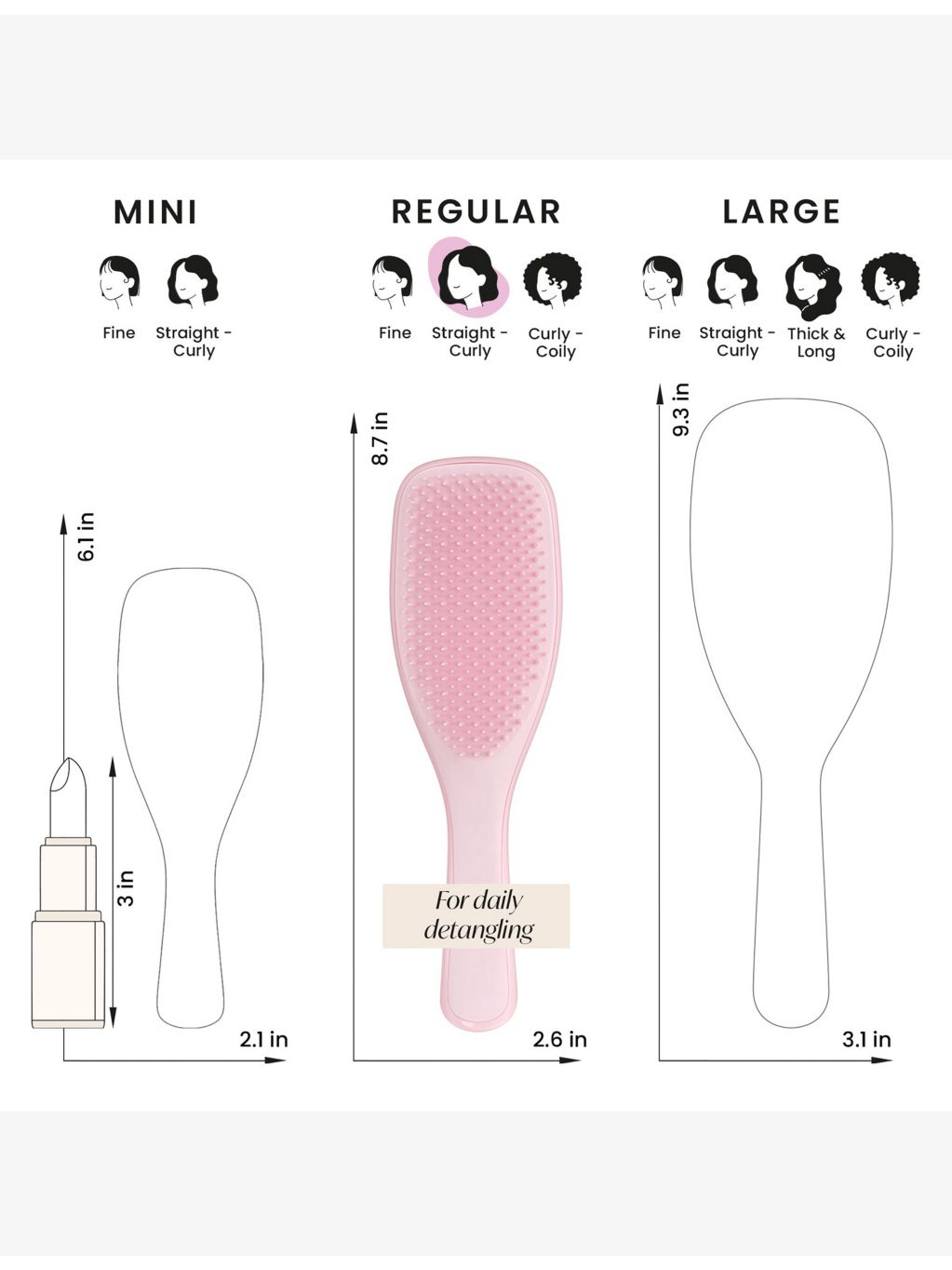 Tangle Teezer Wet Detangler hairbrush for wet hair - British product