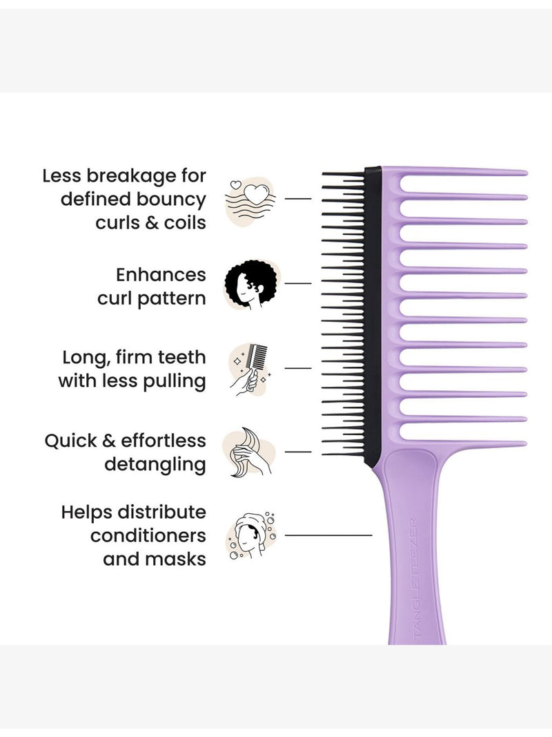 Tangle Teezer wide tooth comb for curly hair, imported from the UK