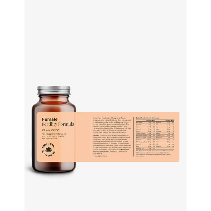 Ross J.Barr female fertility formula 30-day supply, UK version