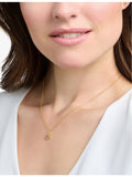 Thomas Sabo gold-plated peace necklace with rainbow stones, imported from the UK