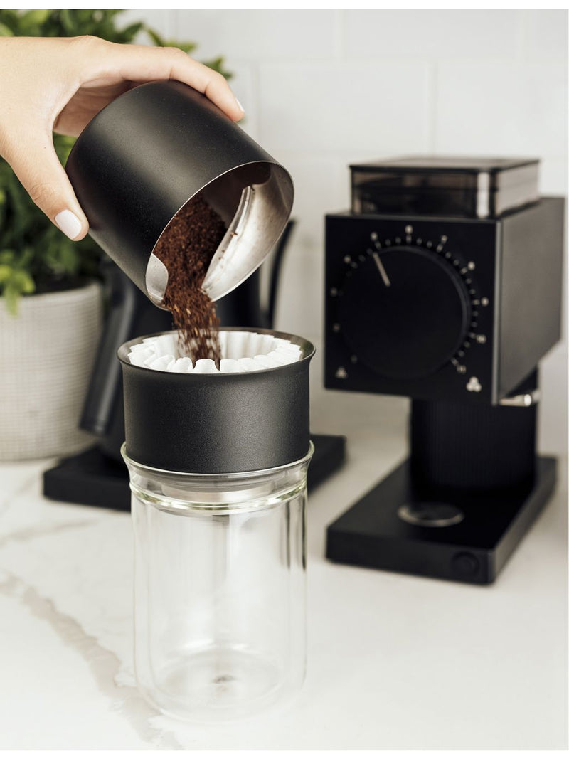 Fellow stainless steel and glass pour-over set, UK version