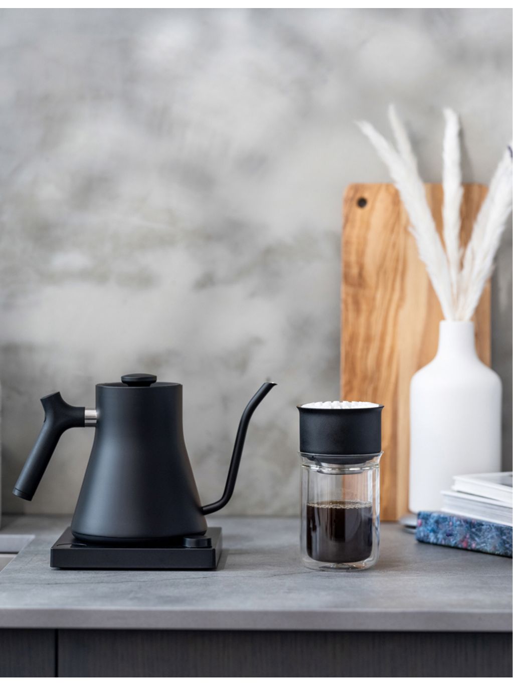 Fellow stainless steel and glass pour-over set, UK version