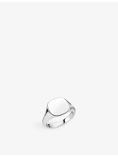 selfridges Thomas Sabo Classic Sterling Silver Signet Ring- Buy online at McGrocer