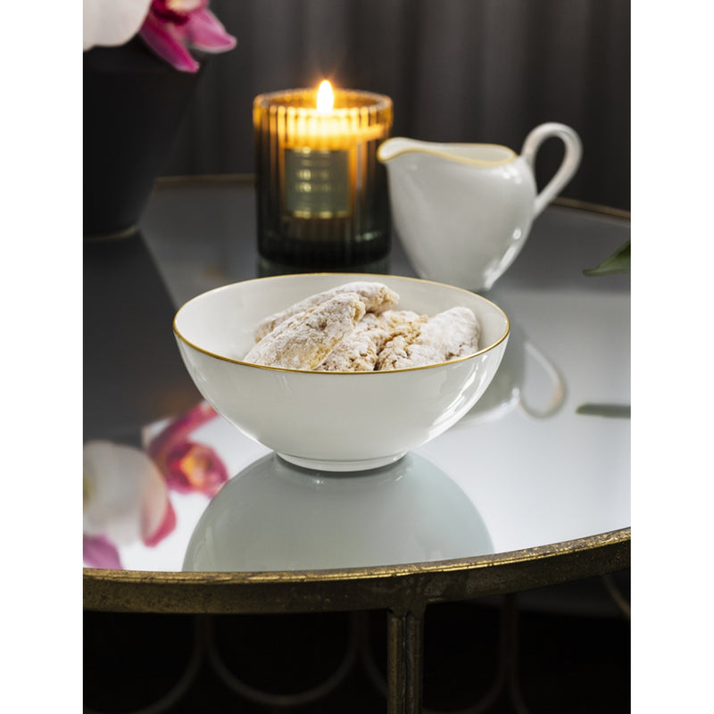 Villeroy & Boch Anmut Gold bone porcelain bowl 13cm - British product