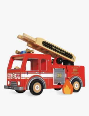Le Toy Van wooden fire engine 34cm toy, UK version