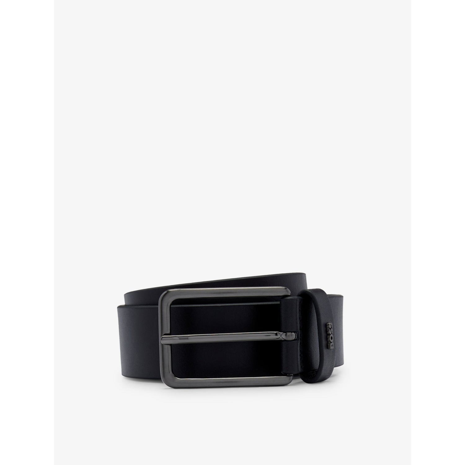 Logo-embossed leather belt - 30