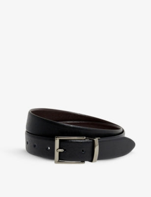Reiss Ricky Reversible Leather Buckle Belt
