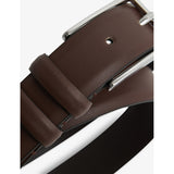 Reiss Dante adjustable-buckle leather belt - British product