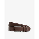 Dante adjustable-buckle leather belt - CHOCOLATE - 28