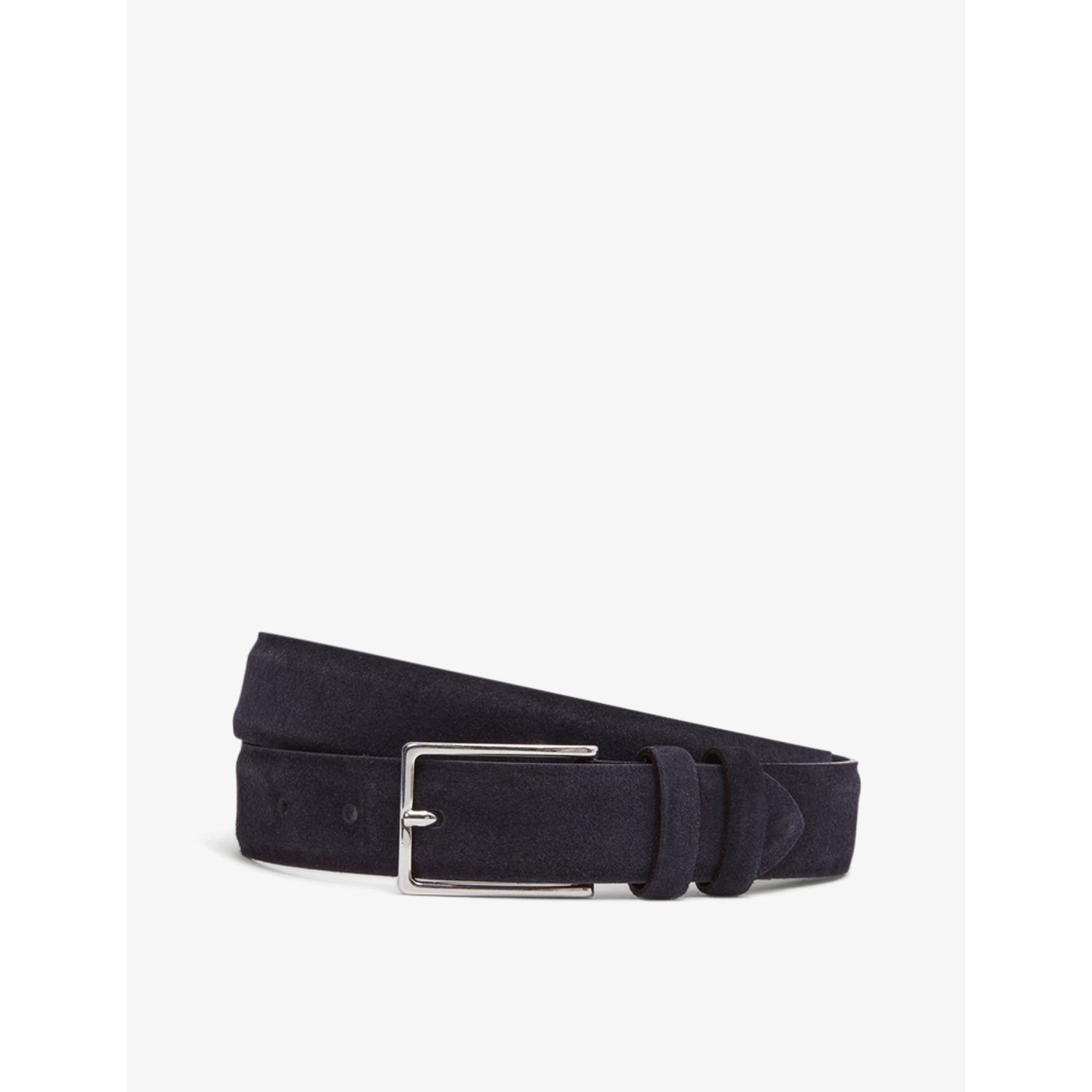 Reiss Dante adjustable-buckle suede-leather belt