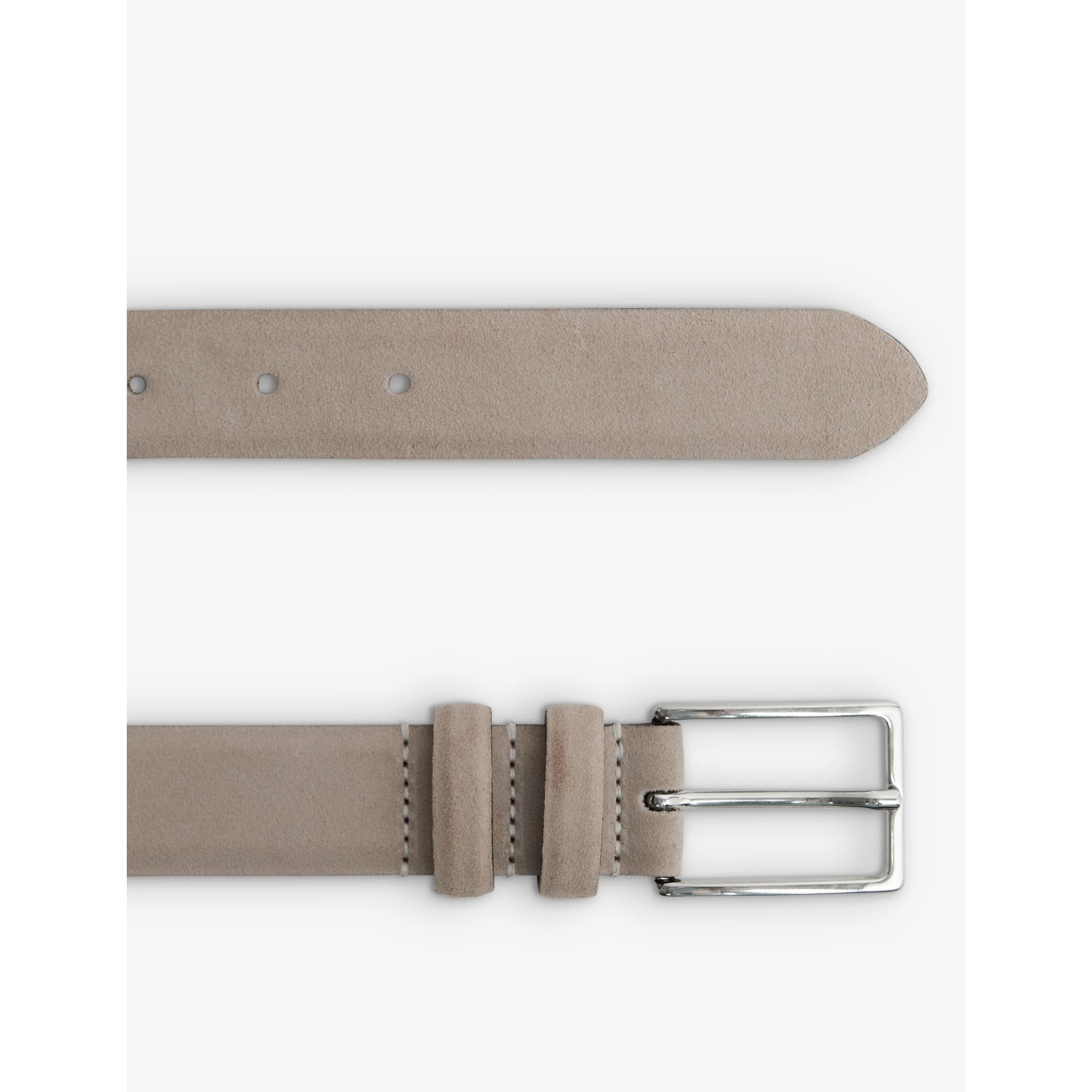 Reiss suede leather belt with adjustable buckle, UK version