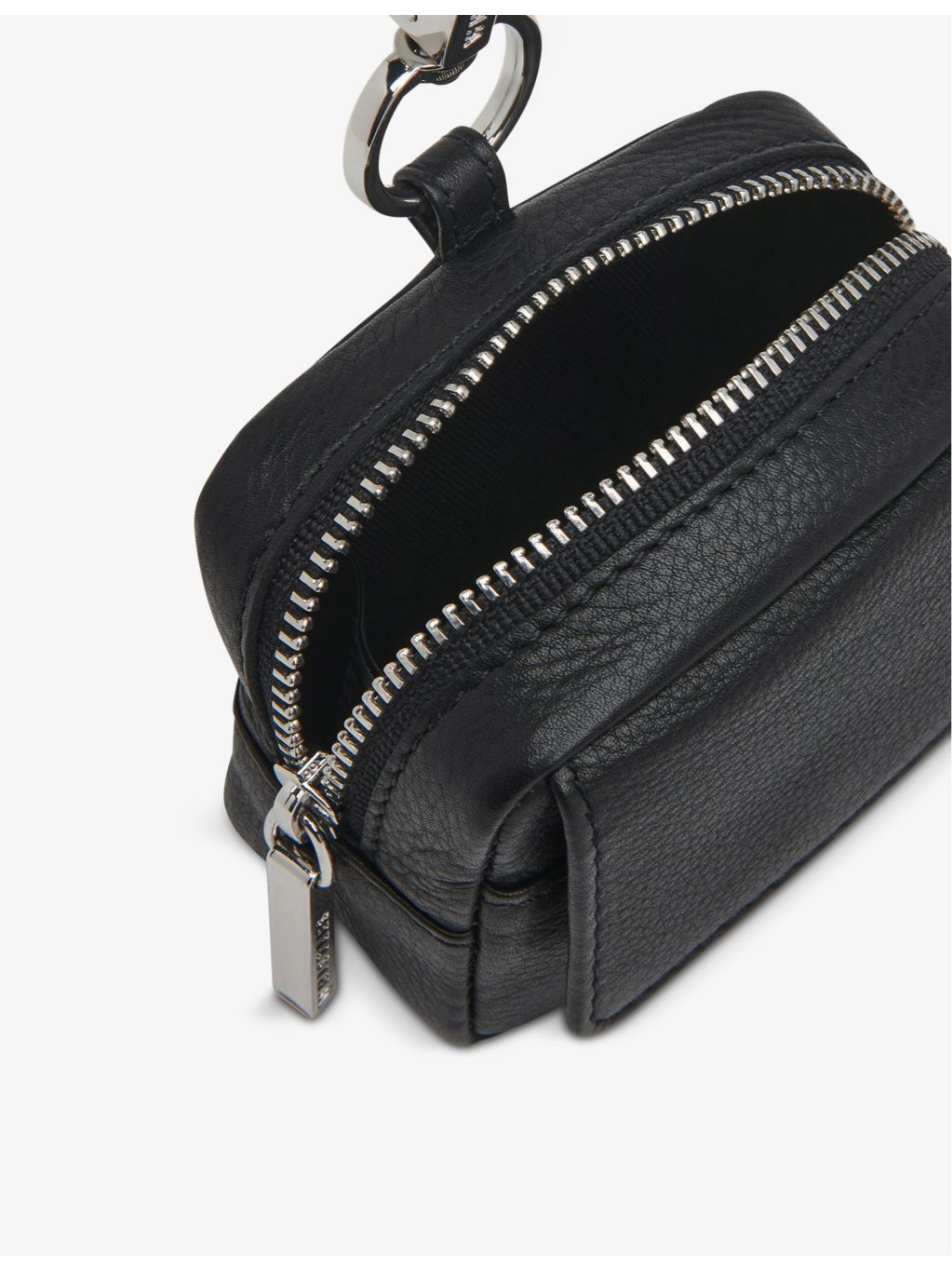 Whistles Bibi leather keyring with zip fastening - British product