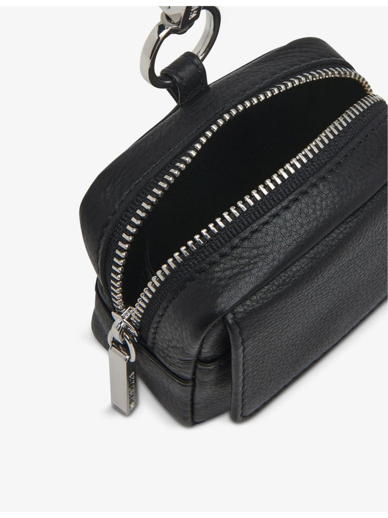 Whistles Bibi leather keyring with zip fastening - British product