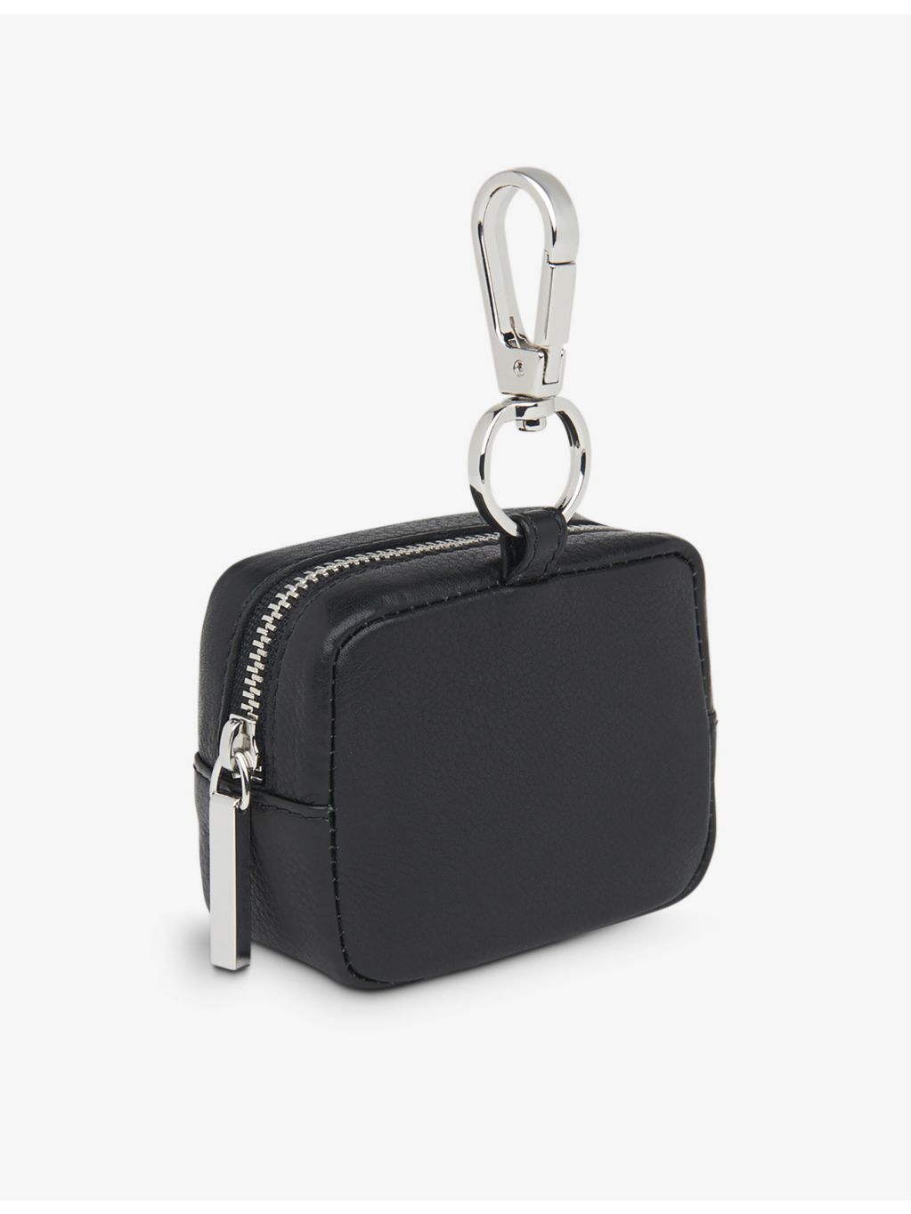 Whistles Bibi leather keyring with zip fastening - British product