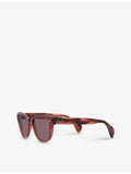 Ray-Ban square-frame propionate sunglasses RB0880S, imported from the UK