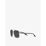 Ray-Ban RB3699 polarised polished-metal sunglasses (British brand)