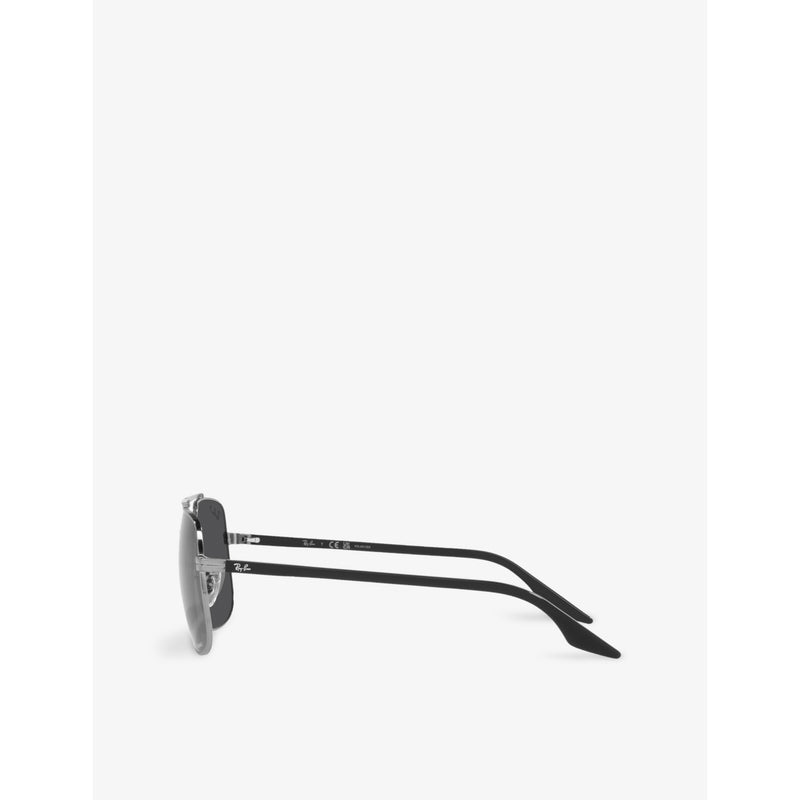 Ray-Ban RB3699 polarised polished-metal sunglasses (British brand)