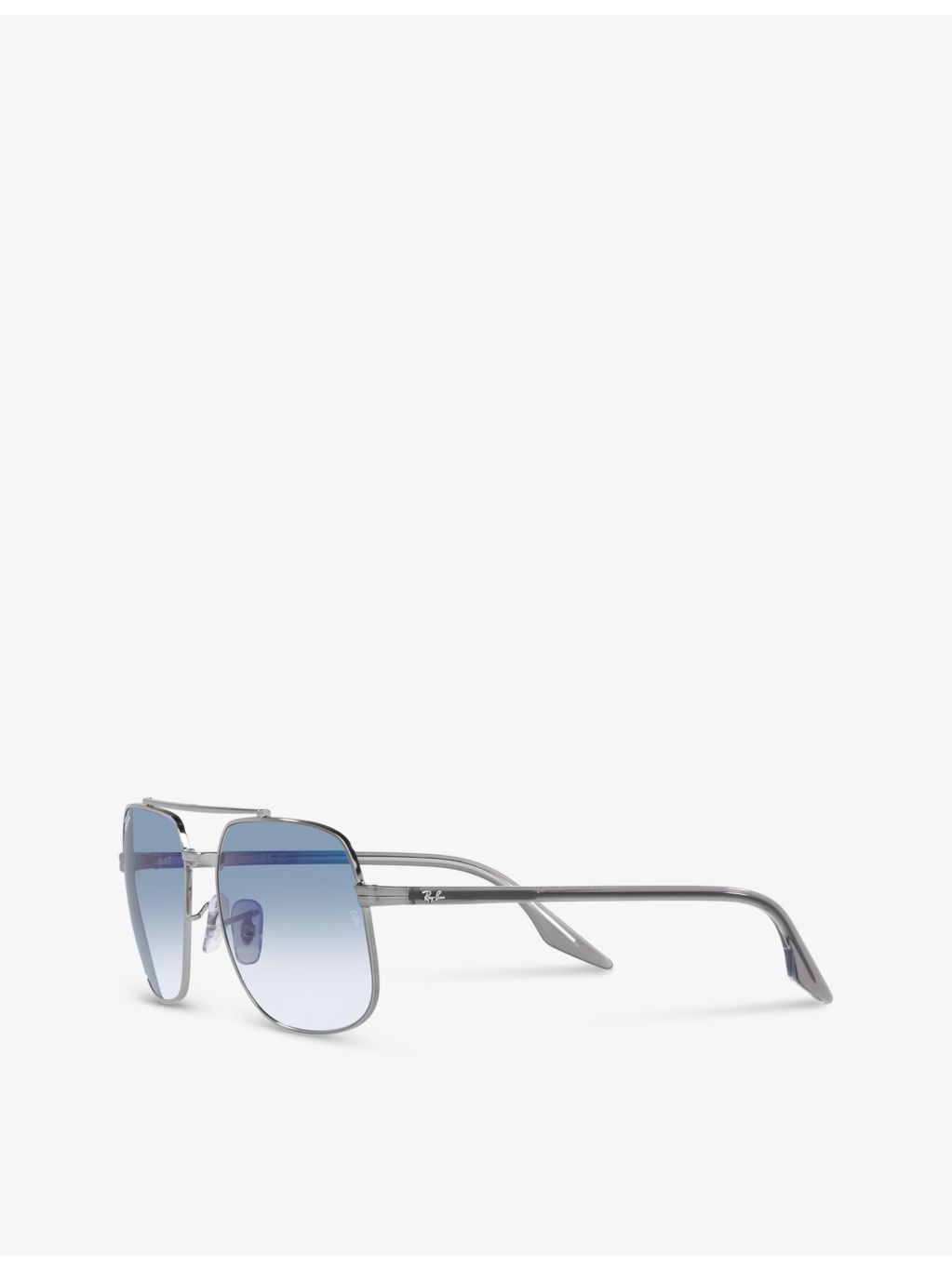 Ray-Ban RB3699 polarised metal sunglasses, square frame (British brand)